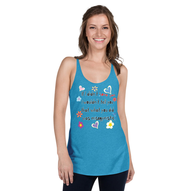 Love Wins | Anti-Misogyny Racerback Tank Top | Black Queer Pride