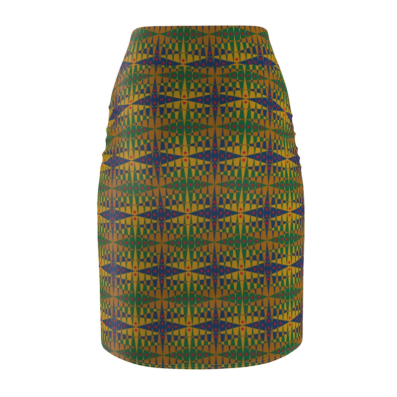 Pitti Pat To Market All Over Prints Pencil Skirt | Afrocentric Fashion