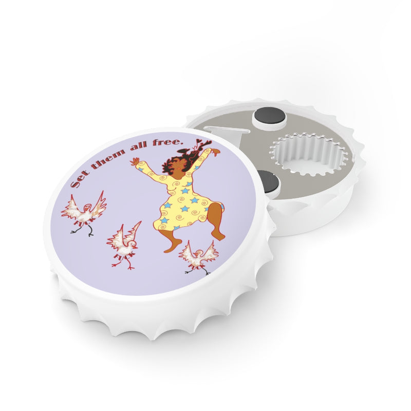 Set Em All Free Bottle Opener | Black Liberation Art