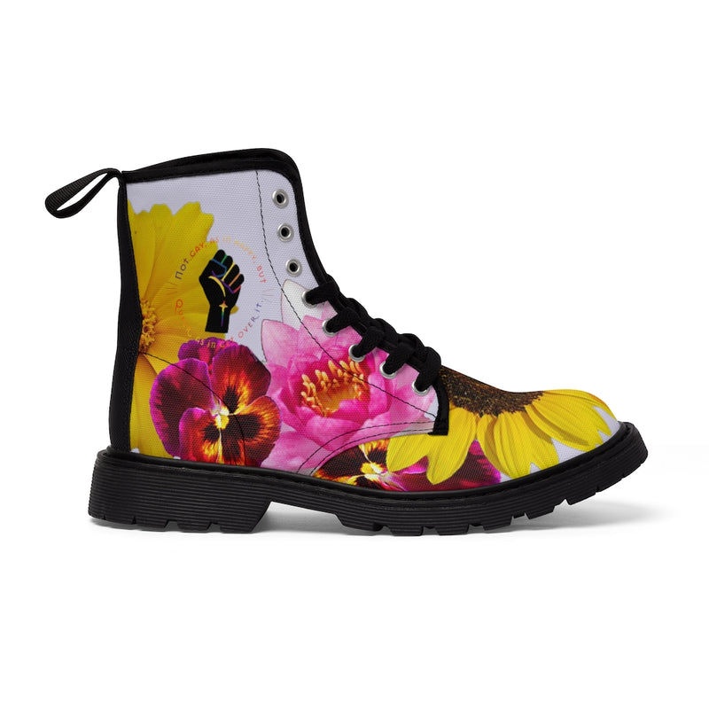Radical Dream Escape Canvas Boots | Queer Art