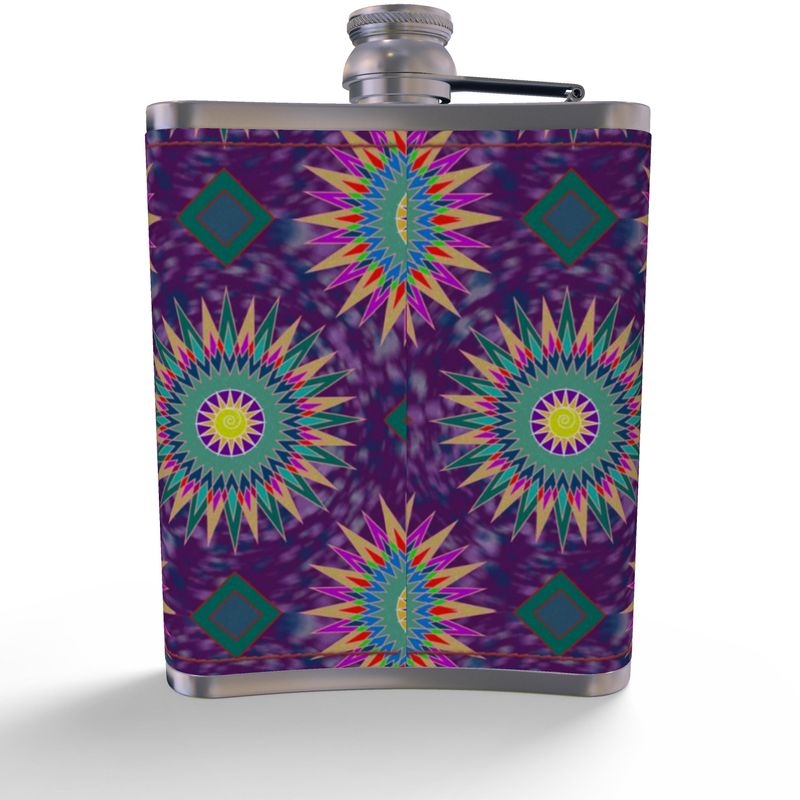 Bonfire Night Leather Hip Flask | Black Queer Celebration
