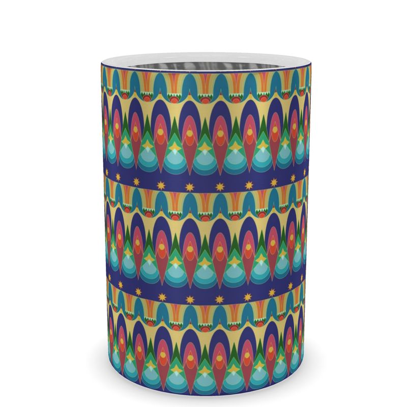 Our Sacred Temples Wine Bottle Cooler | Afrocentric Home Decor