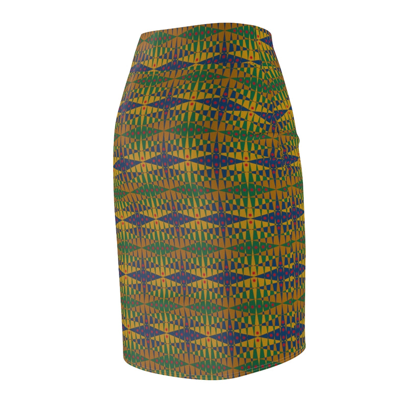 Pitti Pat To Market All Over Prints Pencil Skirt | Afrocentric Fashion