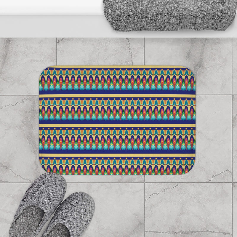 Our Sacred Temples Bath Mat | Black Spiritual Decor