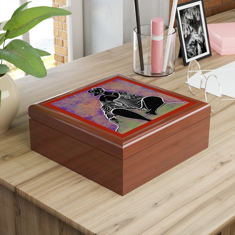 She Thinks Jewelry Box | Black Women Empowerment Decor