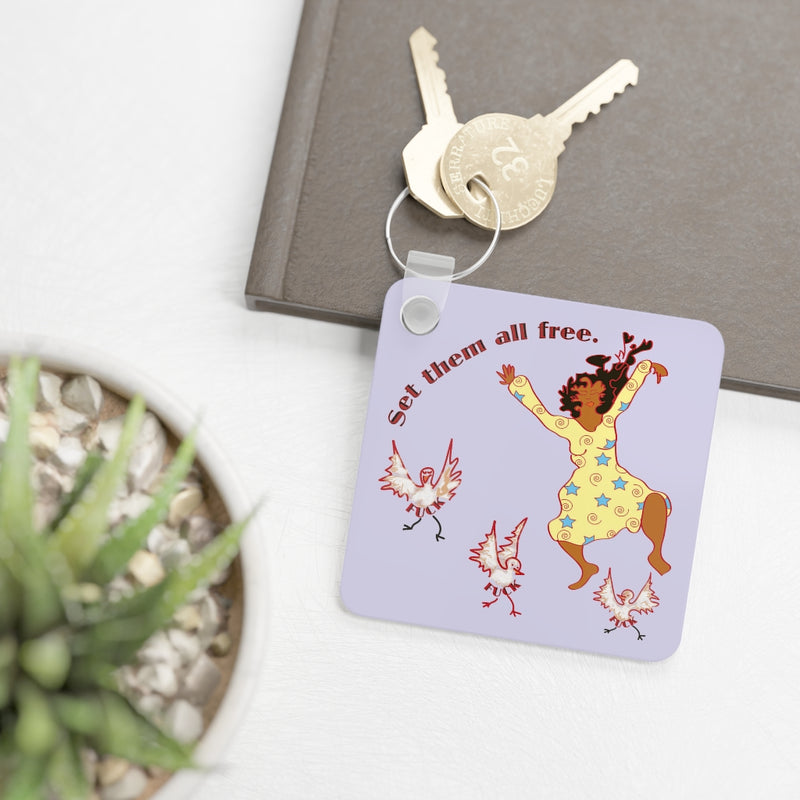 Set Em All Free Key Ring | Black Liberation Pride