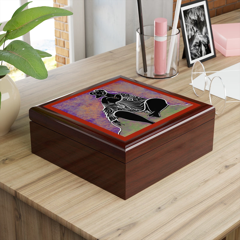 She Thinks Jewelry Box | Black Women Empowerment Decor