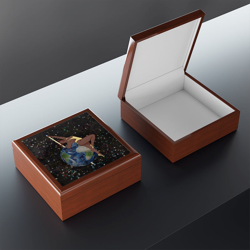 Another Day On the Poles Jewelry Box | Queer Art Home Decor