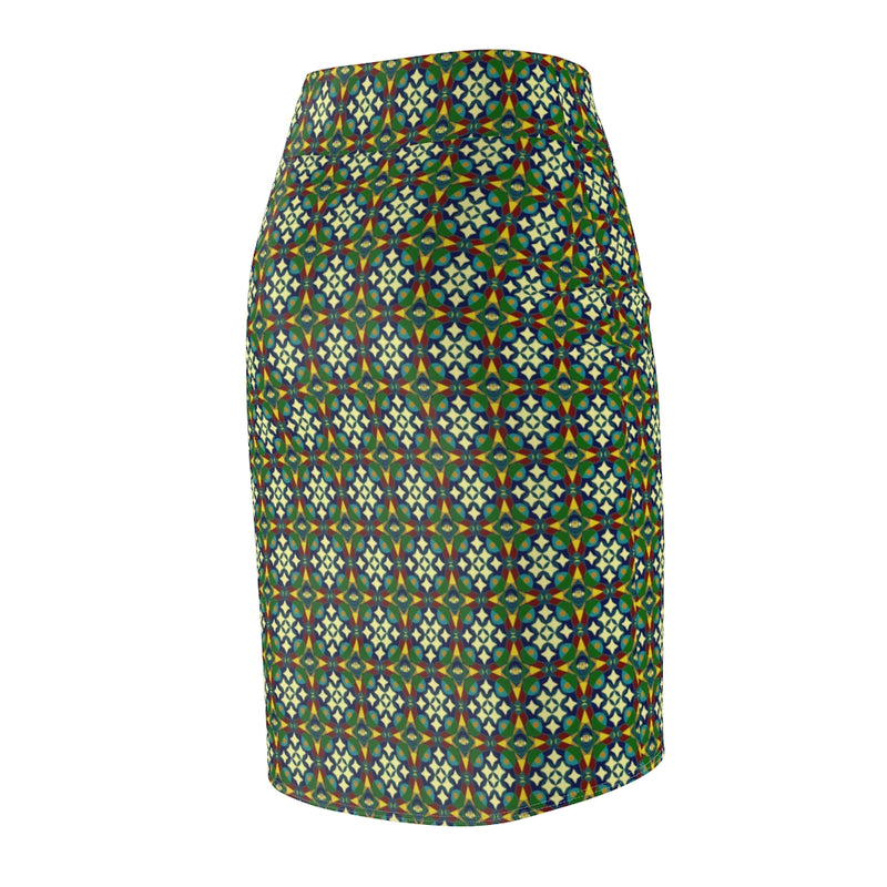 Every Star Ain't North All Over Print Pencil Skirt | Black Queer Art