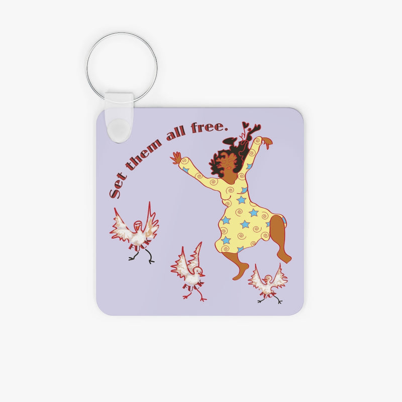 Set Em All Free Key Ring | Black Liberation Pride