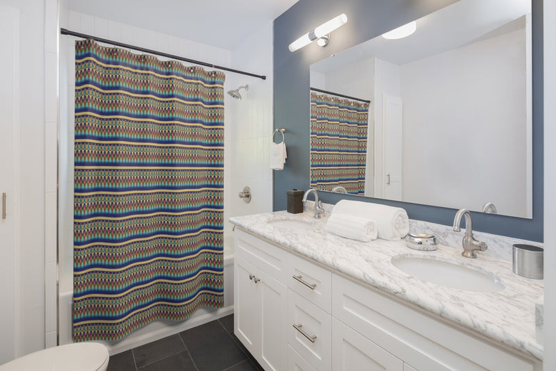 Our Sacred Temples Shower Curtain | Afrocentric Decor