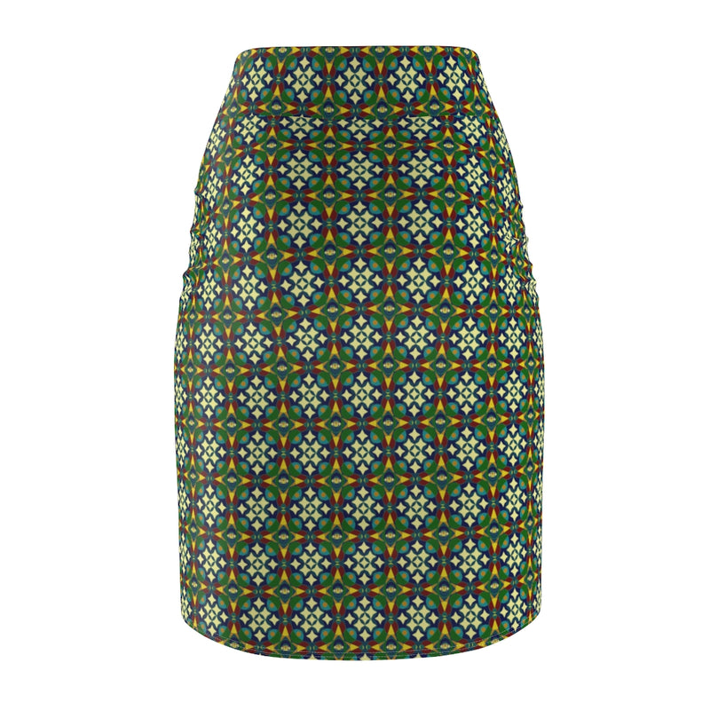 Every Star Ain't North All Over Print Pencil Skirt | Black Queer Art