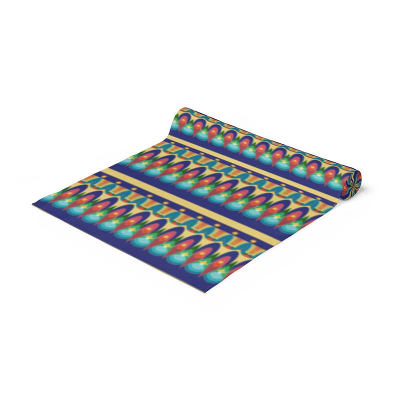 Our Sacred Temples Cotton Table Runner | Afrocentric Home Decor
