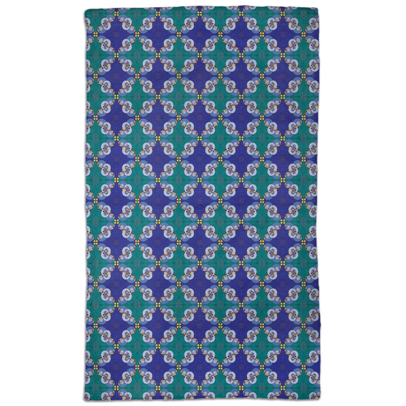 Ibu Agana Pathways Hand Towel | Afrocentric Bath Decor
