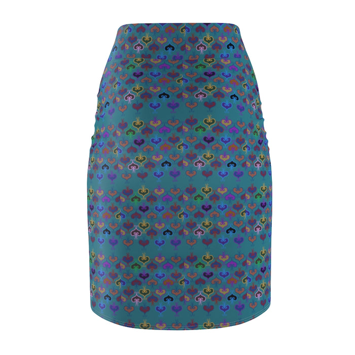 A Universe Of Love Pencil Skirt
