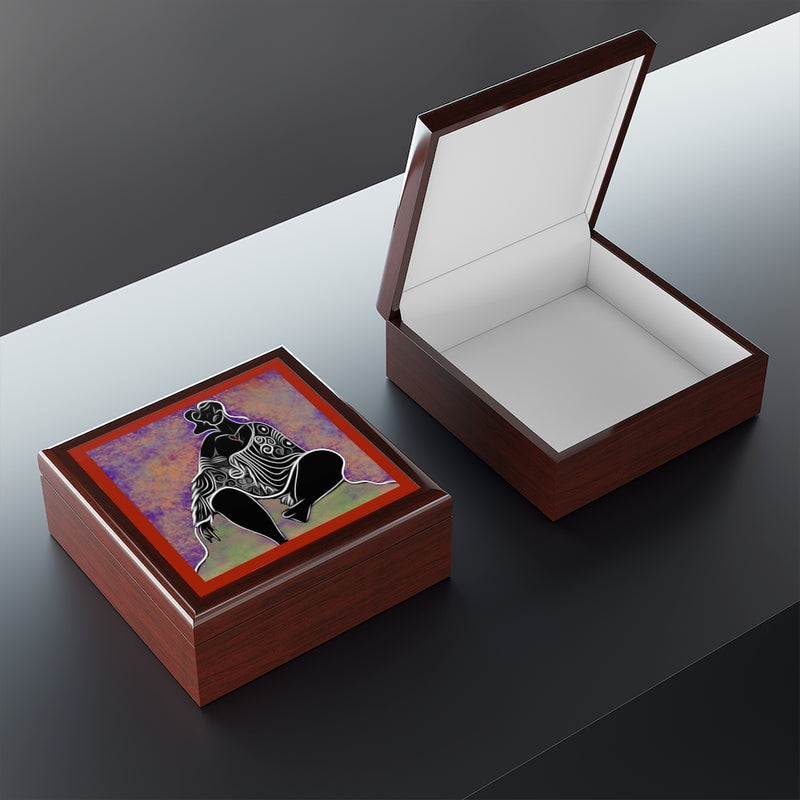 She Thinks Jewelry Box | Black Women Empowerment Decor