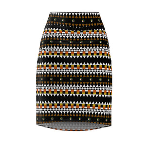 Fulani's Desire All Over Print Pencil Skirt | Afrocentric Fashion