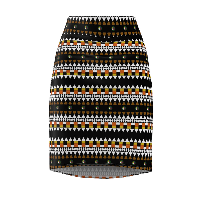 Fulani's Desire All Over Print Pencil Skirt | Afrocentric Fashion