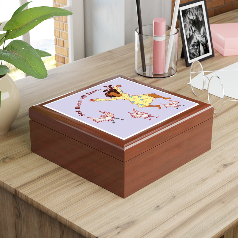 Set Em All Free Jewelry Box | Black Liberation Art