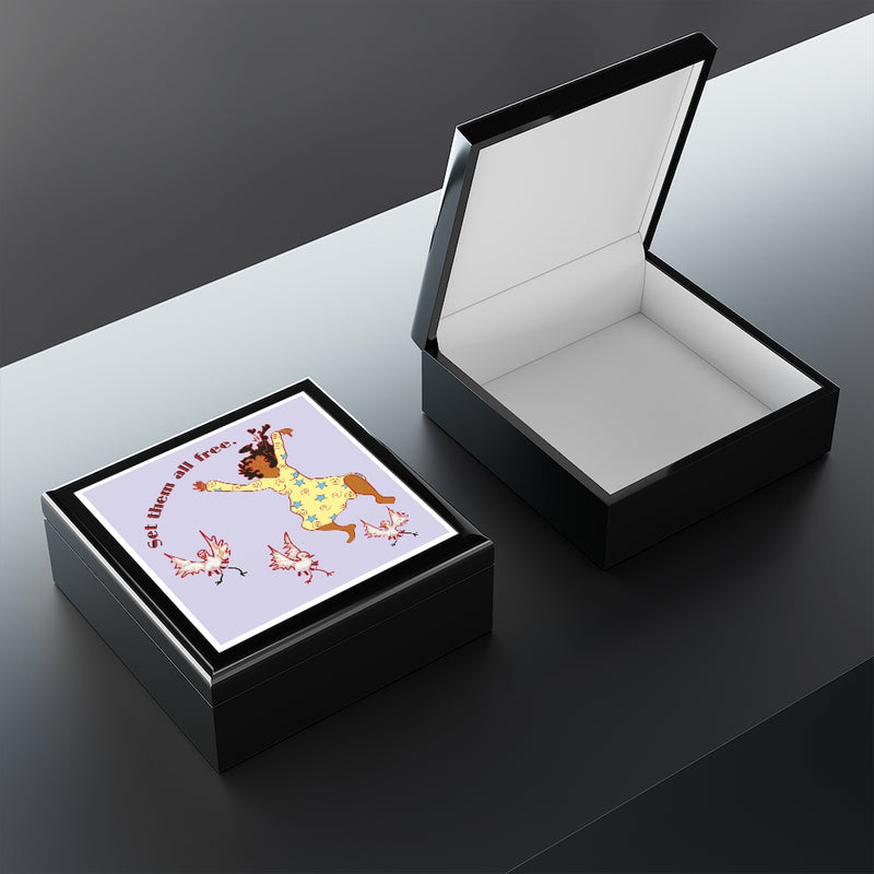 Set Em All Free Jewelry Box | Black Liberation Art