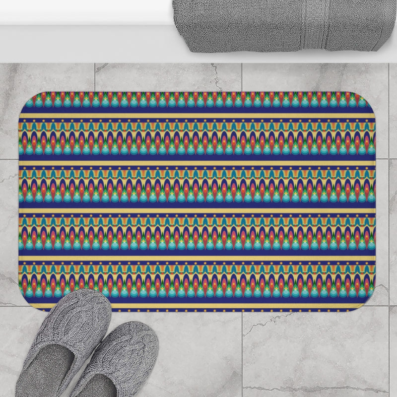 Our Sacred Temples Bath Mat | Black Spiritual Decor