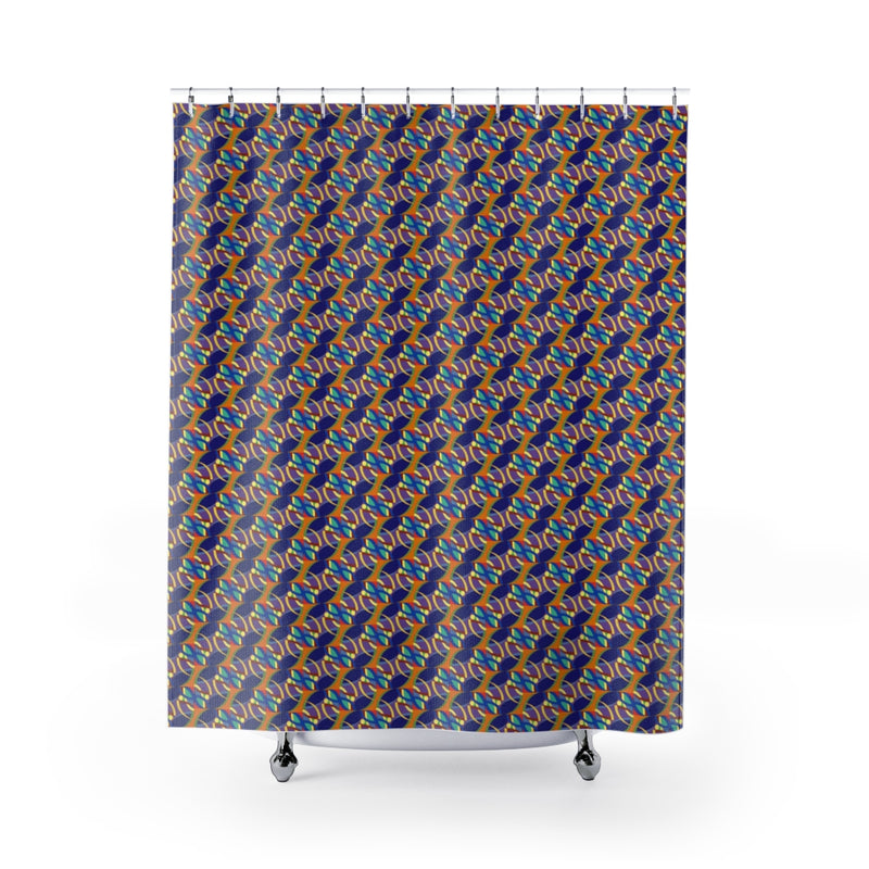 Nana's Strands Shower Curtain | Afrocentric Home Decor