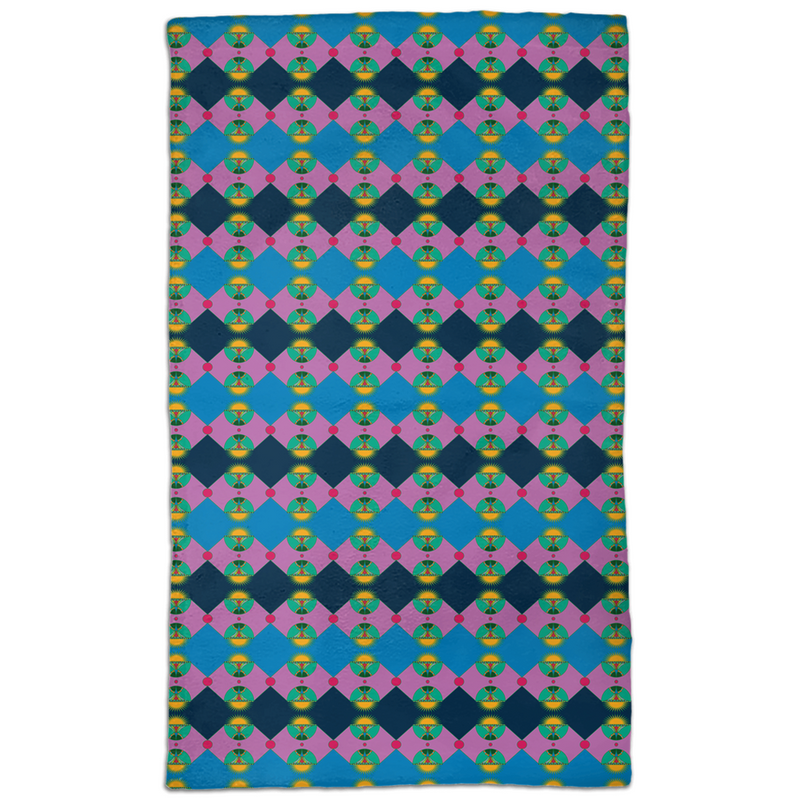 Rainbow Star Shield Hand Towel | Queer Pride Decor