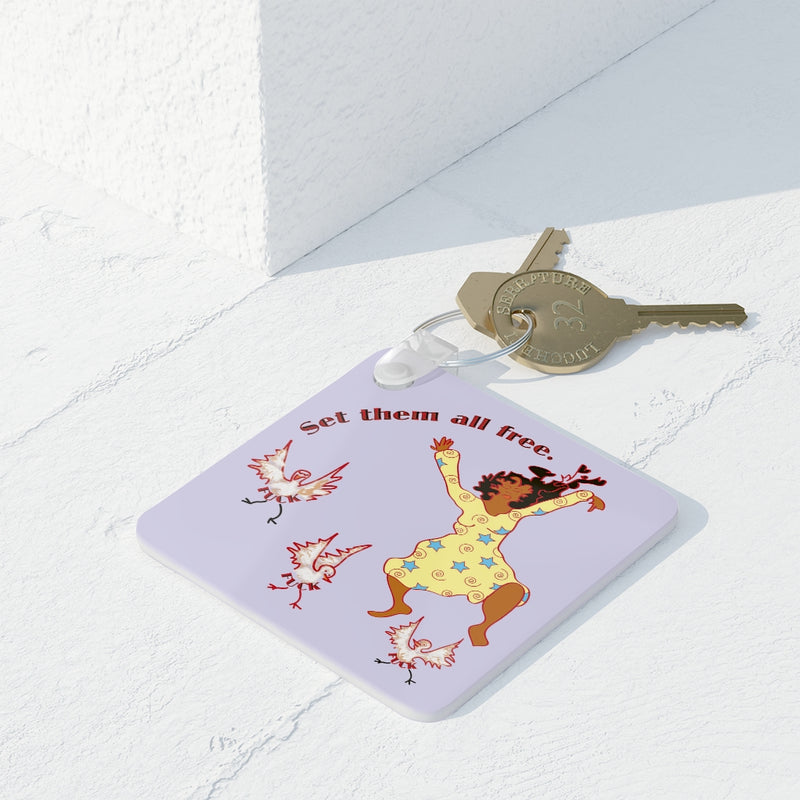 Set Em All Free Key Ring | Black Liberation Pride