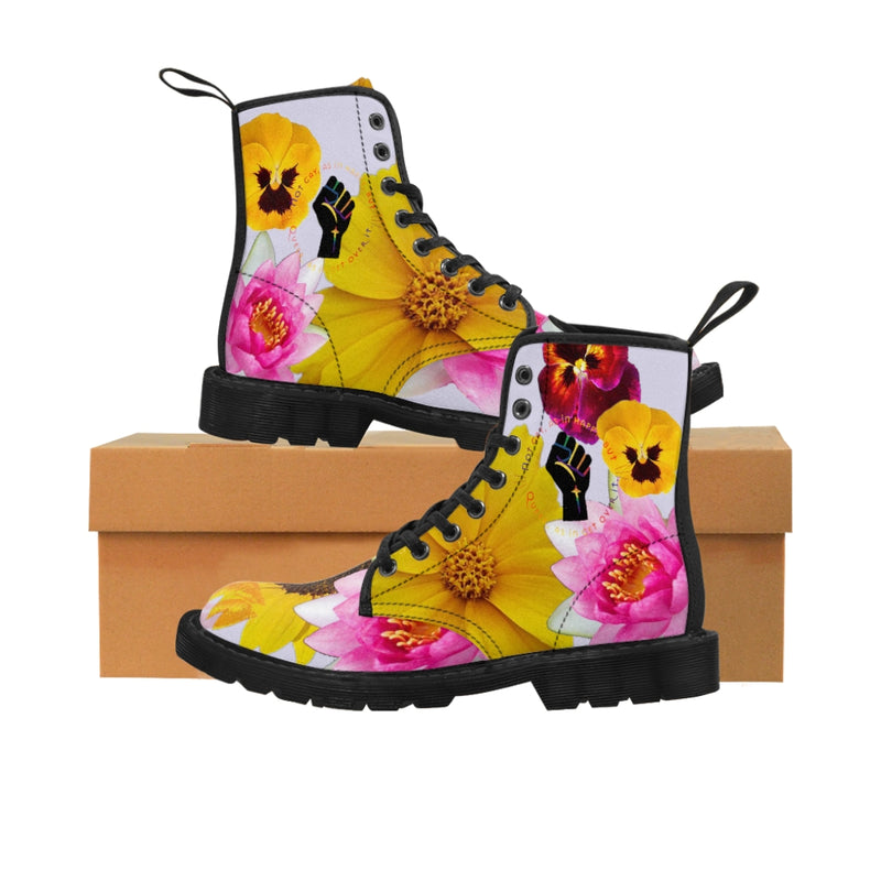 Radical Dream Escape Canvas Boots | Queer Art