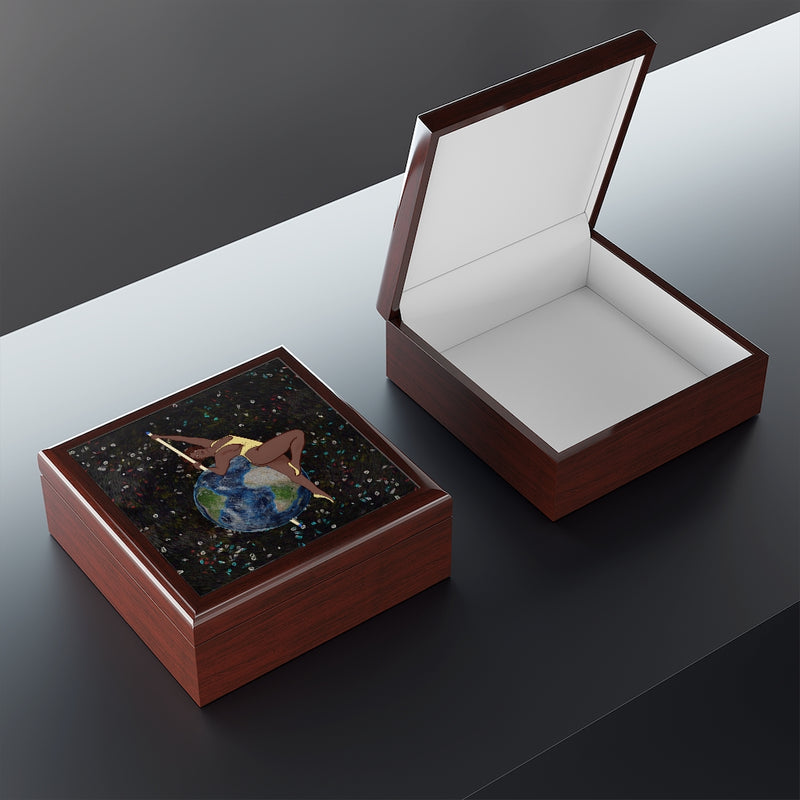Another Day On the Poles Jewelry Box | Queer Art Home Decor