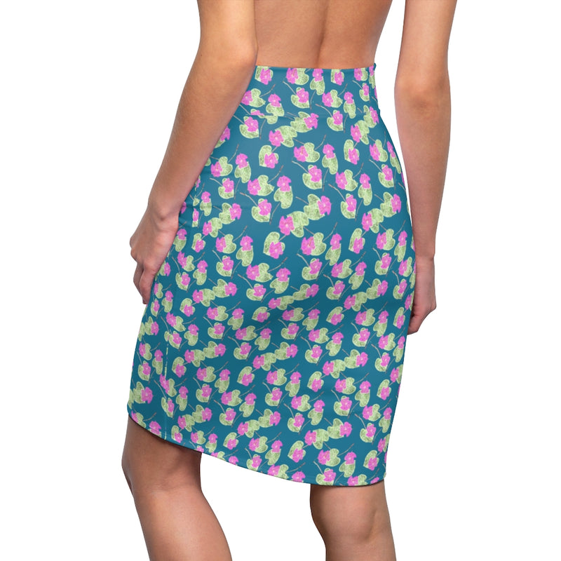 High John, Hey! All Over Print Pencil Skirt | Black Folklore Art