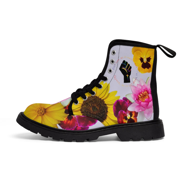 Radical Dream Escape Canvas Boots | Queer Art