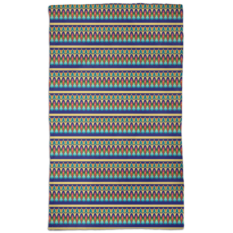 Our Sacred Temples Hand Towel | Afrocentric Bath Decor