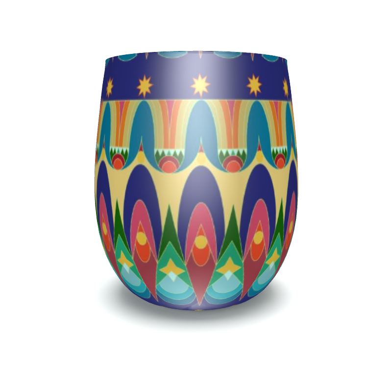 Our Sacred Temples Water Glass | Afrocentric Decor & Black History