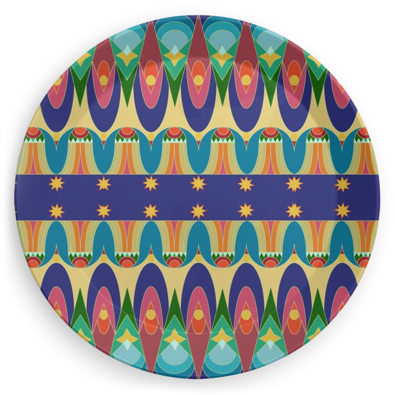 Our Sacred Temples Party Plates | Afrocentric Party Decor