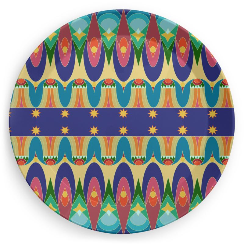 Our Sacred Temples Party Plates | Afrocentric Party Decor