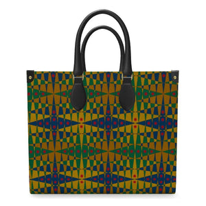 Pitti Pat To Market Leather Shopper Bag | Black Joy & Afrocentric Style