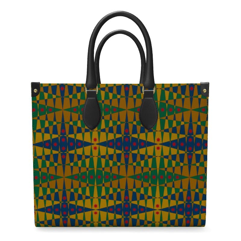 Pitti Pat To Market Leather Shopper Bag | Black Joy & Afrocentric Style