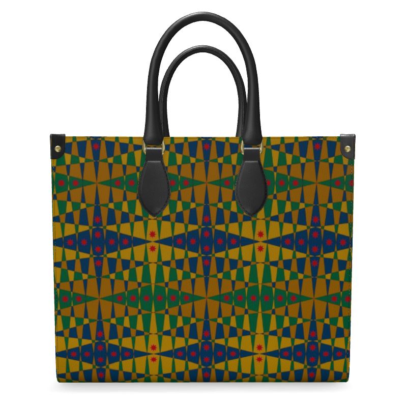 Pitti Pat To Market Leather Shopper Bag | Black Joy & Afrocentric Style