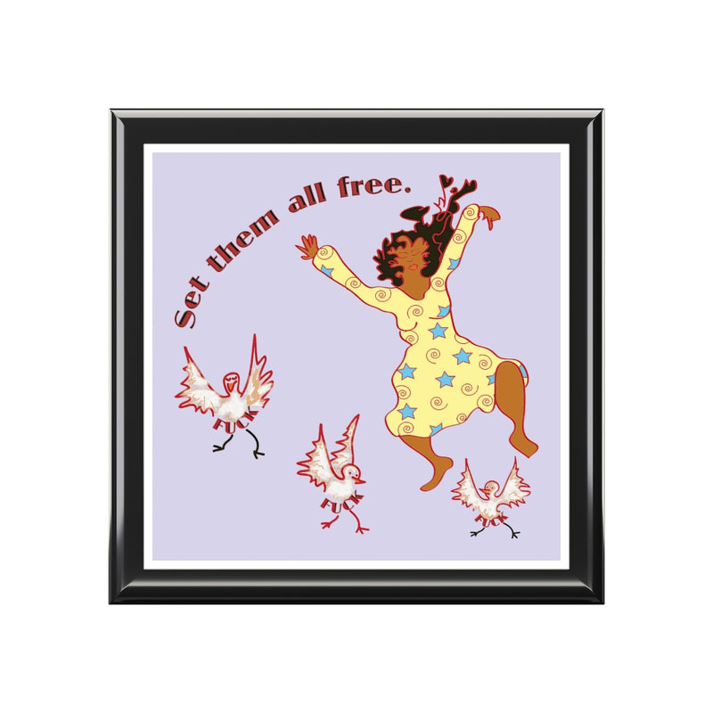 Set Em All Free Jewelry Box | Black Liberation Art