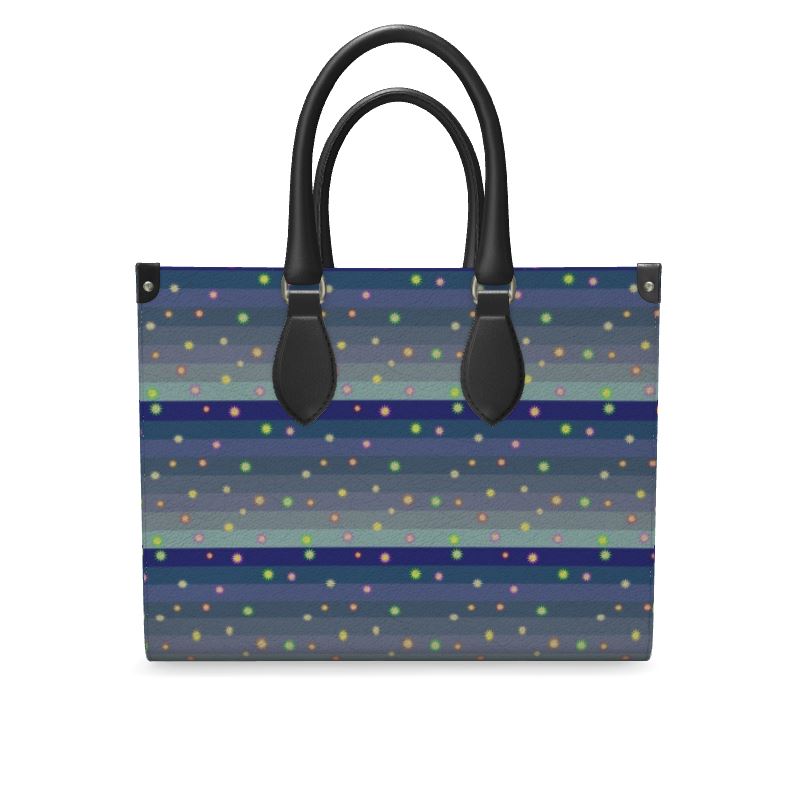 Winter Star Basket Leather Shopper Bag | Afrocentric Accessories