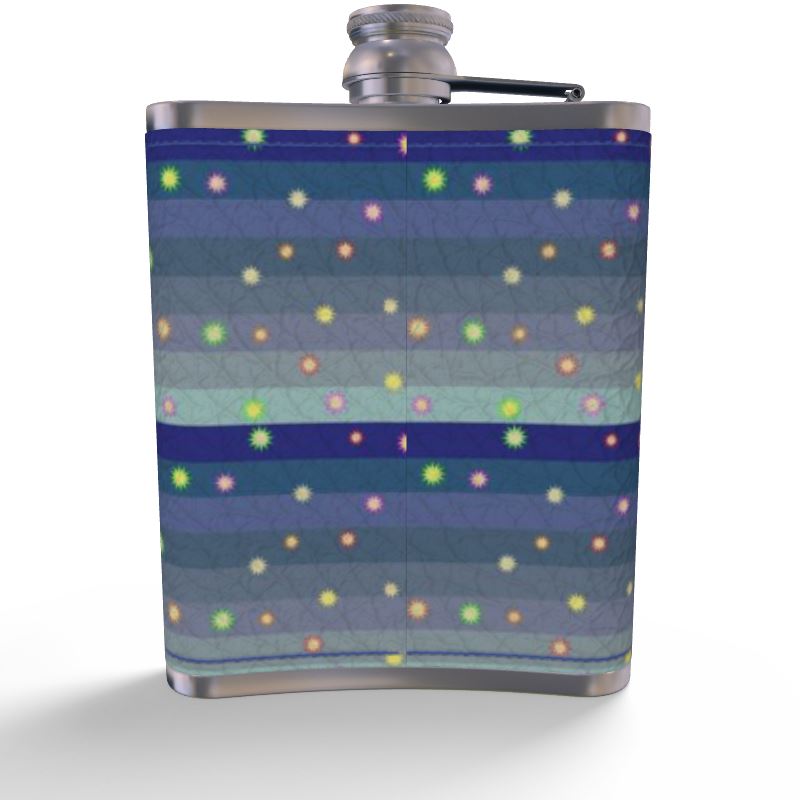 Winter Star Basket Leather Hip Flask | Afrocentric Gifts