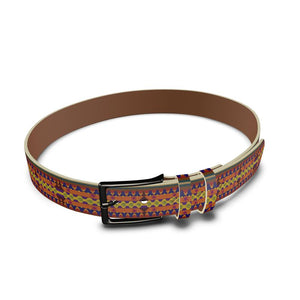 Kujichagulia Leather Belt | Black Self-Determination