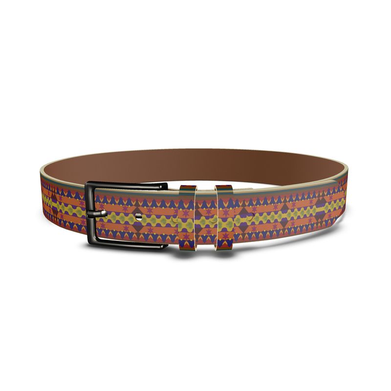 Kujichagulia Leather Belt | Black Self-Determination