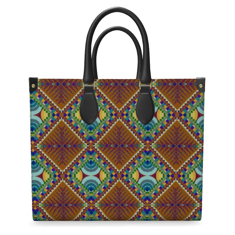 Portal N Time Pools Leather Shopper Bag | Afrocentric Accessories