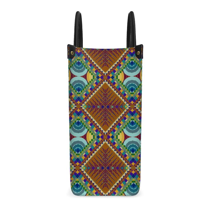 Portal N Time Pools Leather Shopper Bag | Afrocentric Accessories