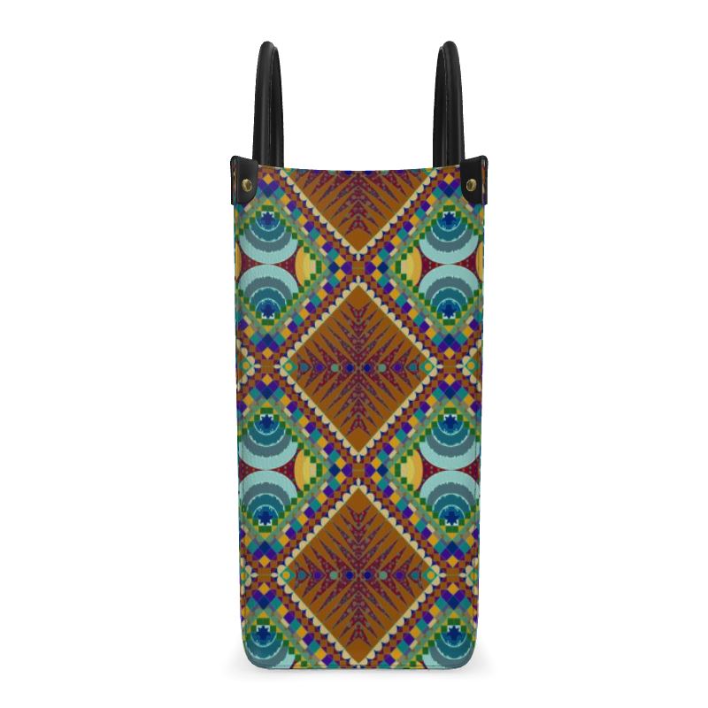 Portal N Time Pools Leather Shopper Bag | Afrocentric Accessories
