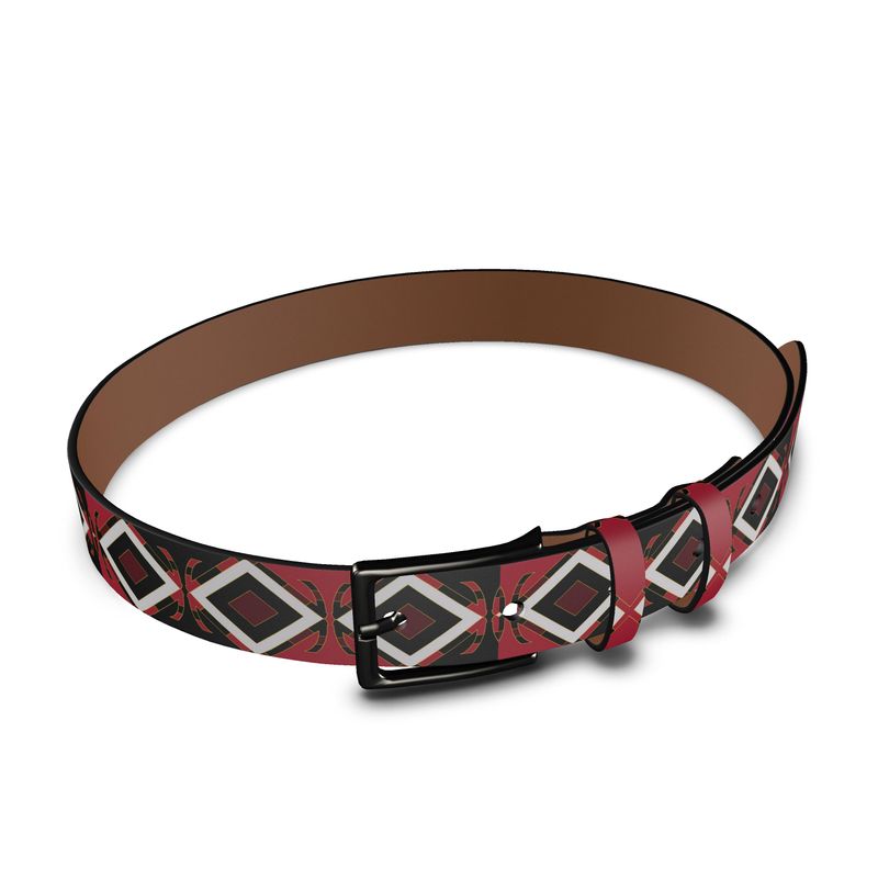 Garabato Pathways Leather Belt | Afrocentric Accessories