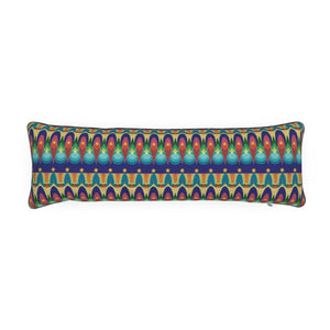 Our Sacred Temples Bolster Cushion | Afrocentric Home Decor