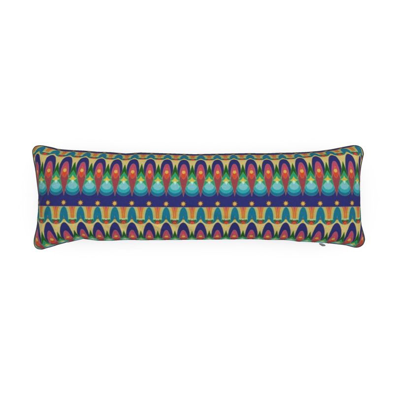Our Sacred Temples Bolster Cushion | Afrocentric Home Decor